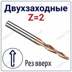 Фрезы конусные двухзаходные Z=2 (REISS TOOLS Тайвань)