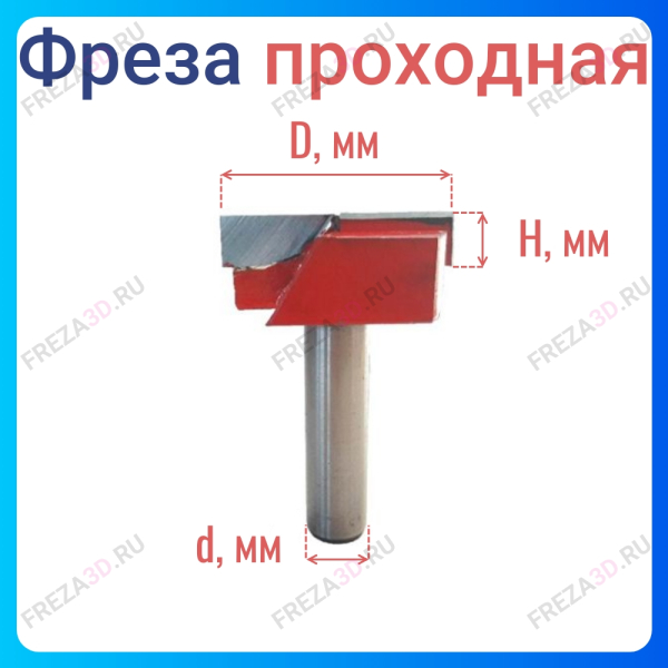 Фреза проходная D45x8