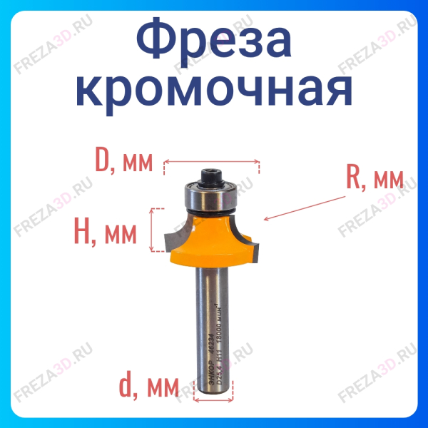 Фреза кромочная 25,4х11 R6,3 ЭНКОР