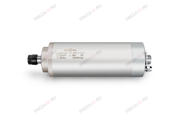 Шпиндель с жидкостным охлаждением GDZ-80-1,5кВт 220V 80*213 Er-16