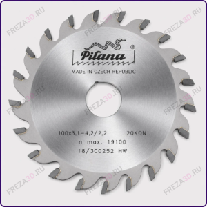 ПИЛЫ ДИСКОВЫЕ TCT 93.1 FZ и 93 KON (ПОДРЕЗНЫЕ) "PILANA" (ЧЕХИЯ)